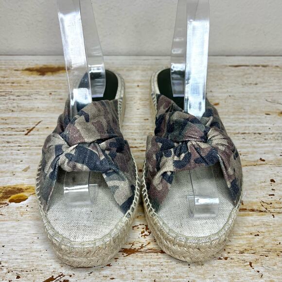 Splendid Camo Albany Espadrille Slide Sandals 9 - Picture 5 of 11